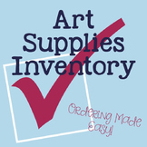 Art Supplies Inventory