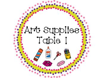 Classroom Art Supply Labels (Blank Template Included) – Art with Mrs. Nguyen