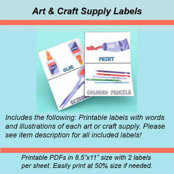 Organizing Craft Bin Labels