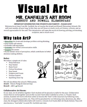 Art Syllabus by Canfield's Art Department | Teachers Pay Teachers
