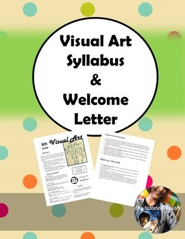 Preview of Art Syllabus & Welcome Letter (Editable)