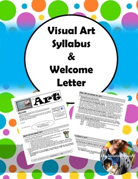 Preview of Art Syllabus & Welcome Letter (Editable)
