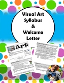 Art Syllabus & Welcome Letter (Editable)