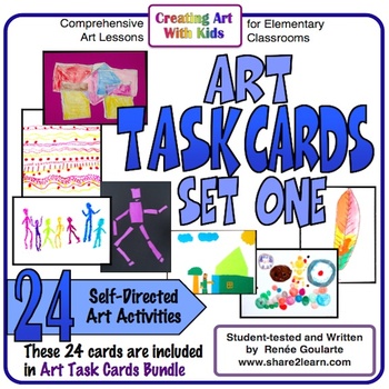 Preview of Art Activities Task Cards Set 1