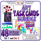 Art Activities Task Card Bundle