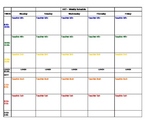 Art Teacher Plan book Schedule