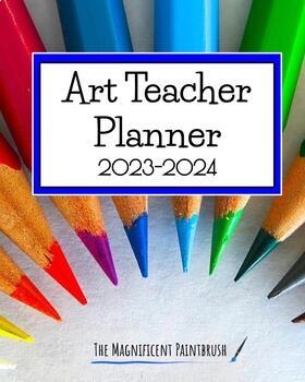 Preview of Art Teacher Planner 2023-2024