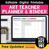 Art Teacher Planner - Digital and Editable with Annual Updates