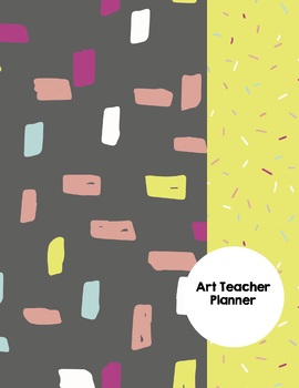 Preview of Art Teacher Planner K-12 - MOD Squad Black – UPDATED 2024-2025