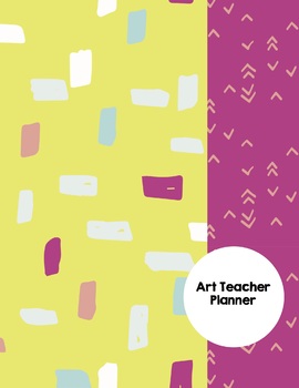 Preview of Art Teacher Planner K-12 - MOD Squad Pink – UPDATED 2024-2025