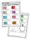 Art Technique: Chalk Pastel Worksheet Activity Practice Skills