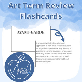 Preview of Art Term Review Flashcards (Art)