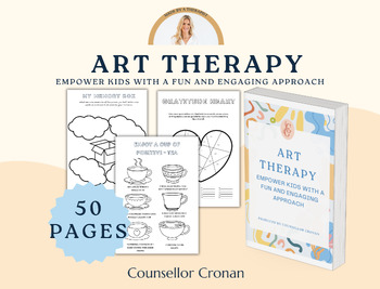 Preview of Art Therapy Worksheets. Play Therapy. No prep. Group Therapy coping strategies