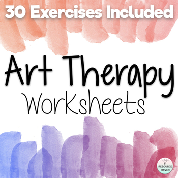 Preview of Art Therapy Worksheets - Volume 1