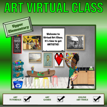 Preview of Art Virtual Class for Upper Elementary