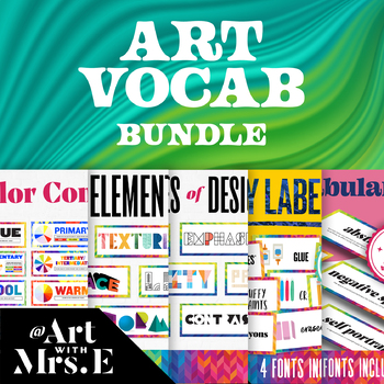 Preview of Art Vocab // Bundle