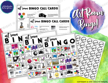 Preview of Art Vocabulary Bingo Game!