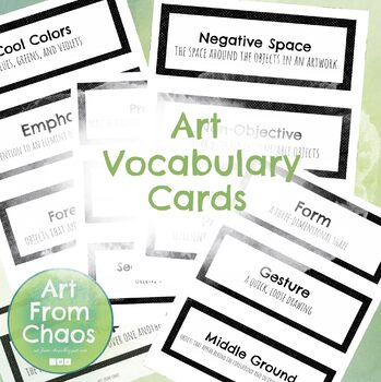 Preview of Art Vocabulary Cards
