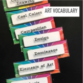 ART ROOM: Art Vocabulary Classroom Word Wall 81 TERMS
