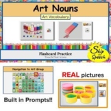 Art Vocabulary Flashcards for Labeling | Autism, AAC, REAL