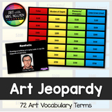 Art Vocabulary Scavenger Hunt and Jeopardy Game (Volume One)