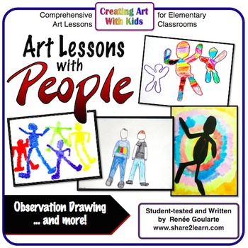 Preview of Art Lesson Bundle Art With People