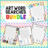Art Word Searches Bundle-  5 Puzzles
