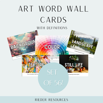 Preview of Art Word Wall Cards
