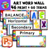 Art Word Wall Elementary