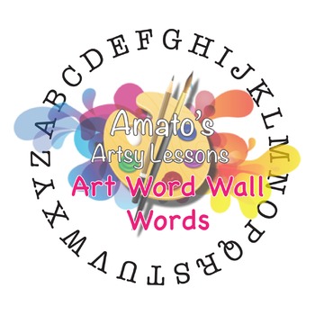 Preview of Art Word Wall  Words
