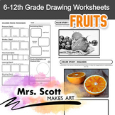 Art Worksheets - Sub Plans - Shading and Colored Pencil St