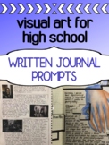 Art Written Journals/Reflections for High School