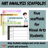 Art analysis scaffolds for middle and high school.