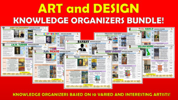 Preview of Art and Design Knowledge Organizers Bundle!