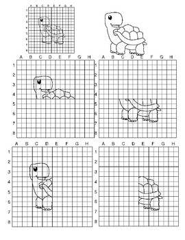 Preview of Art and Math FUN Grades 3 - 5 Becoming Comfortable with Grids