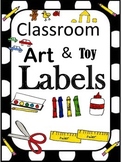 Art and Toy Labels for Preschool Classroom
