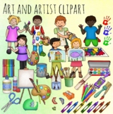 Art and artist kids - Clipart