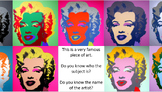Andy Warhol pop art bundle with castle and sea art designs.