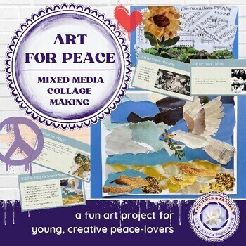 Preview of Art for Peace: Collage Making Lesson Plan & Activity