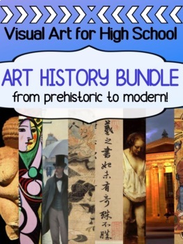Preview of Art history BUNDLE for high school - lessons for grade 9 to 12