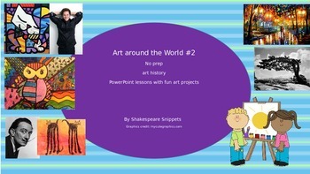 Preview of Art history around the world 2: No prep lessons with fun projects