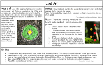 Preview of Art in Nature: Land Art