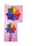 Art lesson- Color- Umbrella Color Wheel (lesson 8) Grade 4