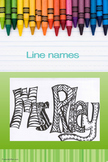 Art lesson- Line Names (lesson 2) first-sixth grade