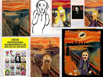 Preview of Art lesson- The Scream.