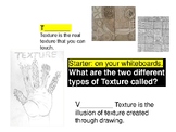 Art lesson- texture hand.