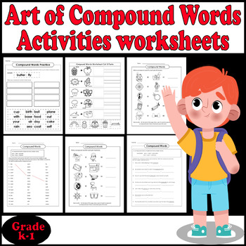 Preview of Art of Compound Words Activities worksheets - for Kindergarten