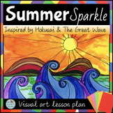 Art project for SUMMER SPARKLE lesson plan with video supp