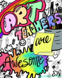 Art teachers are awesome poster