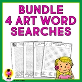 Art word searches activity, early finishers